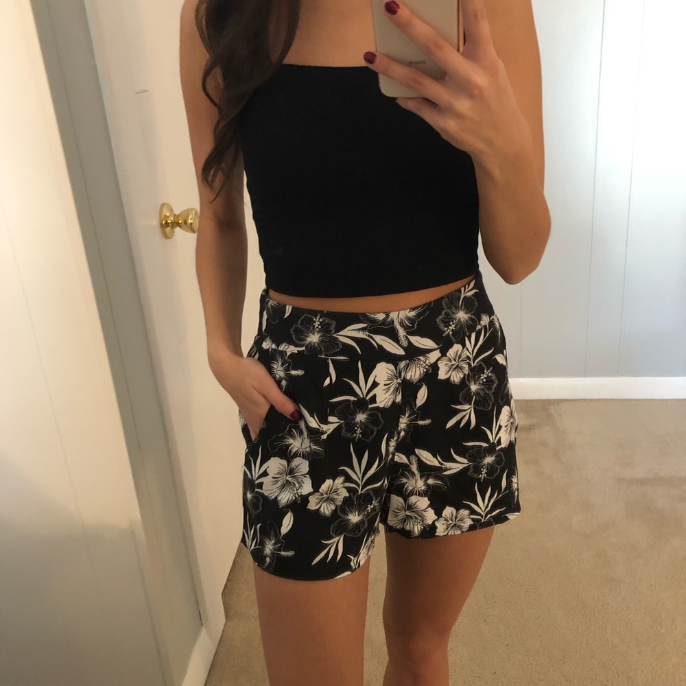 Charlotte Russe Flower Shorts